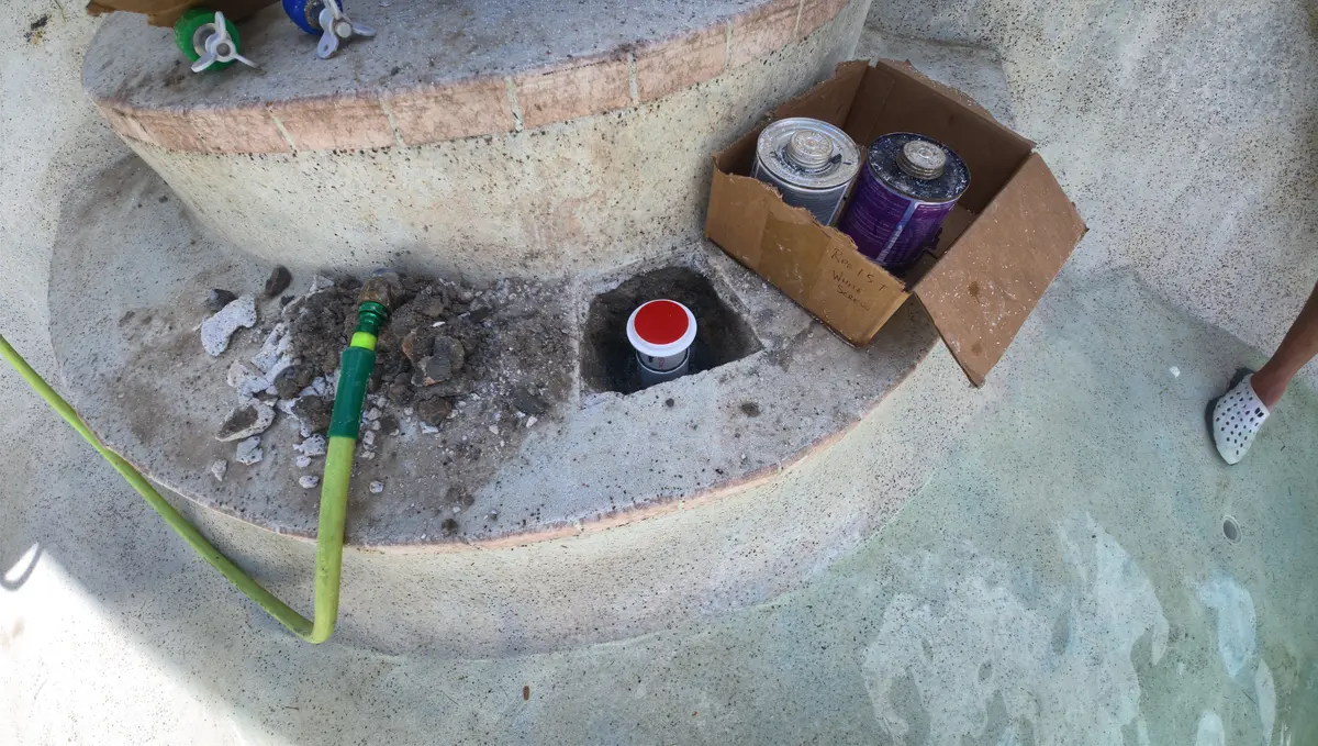 New floor jet fitting plumbed in and plugged ready for testing — Ormond Beach, FL